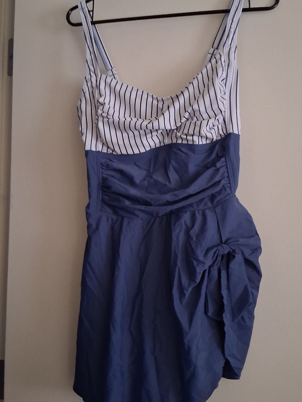 Navy and White Striped Bodice Sundress